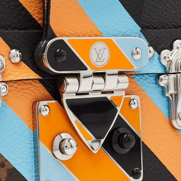 Louis Vuitton Monogram Malletage Canvas Petite Malle Bag - Picture 9 of 12